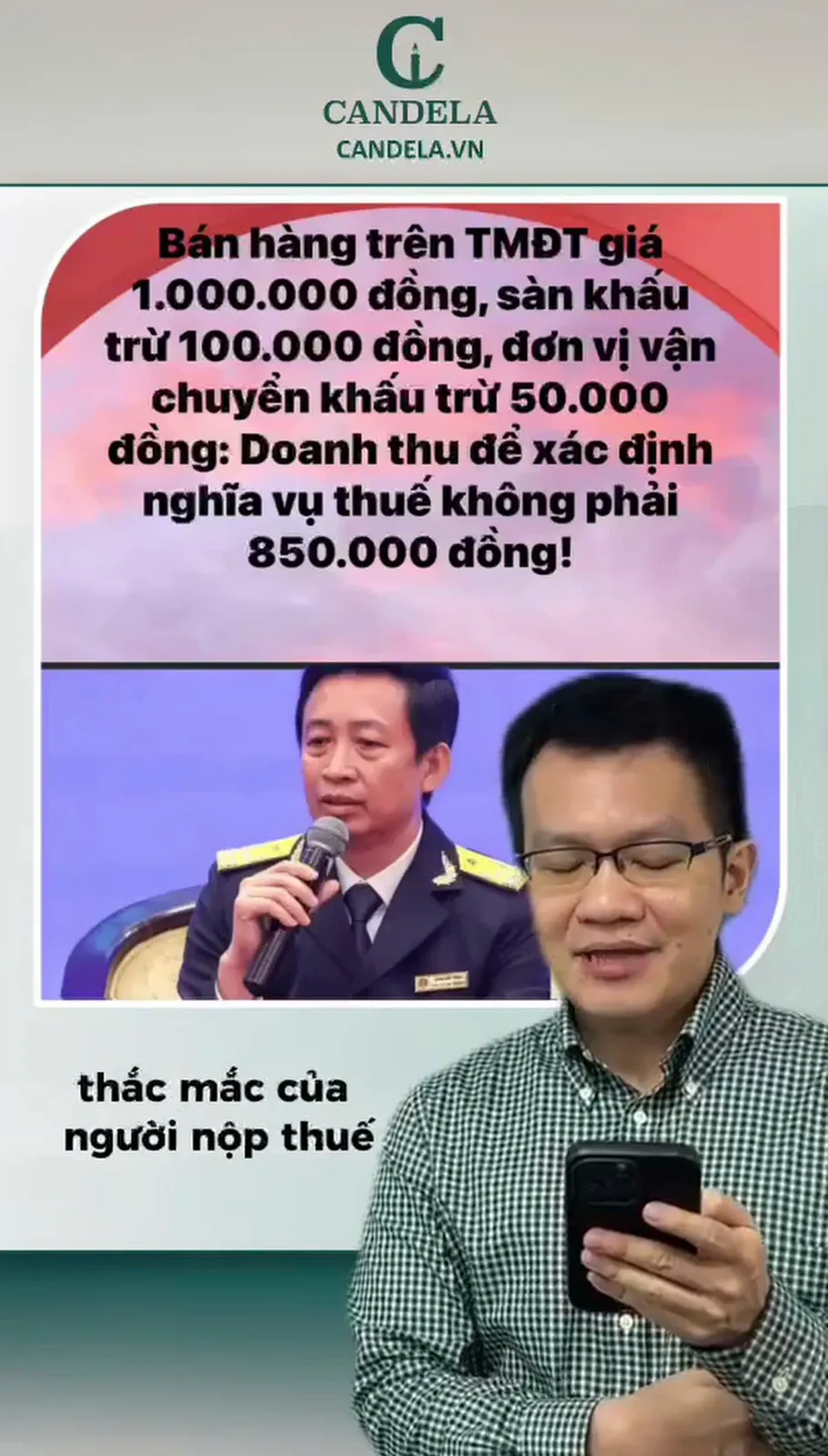 Video ngắn: một câu hỏi về thuế, kèm thẻ số liệu chèn trên hình