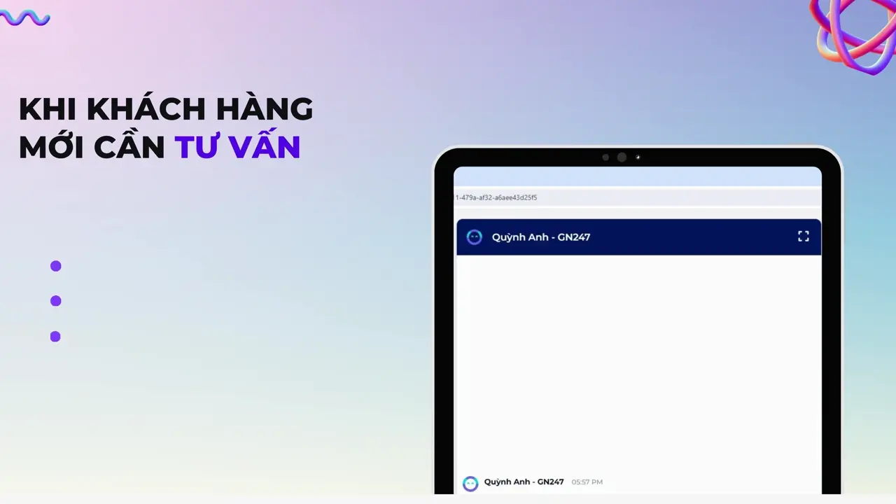 Agent mua sắm trả lời khách