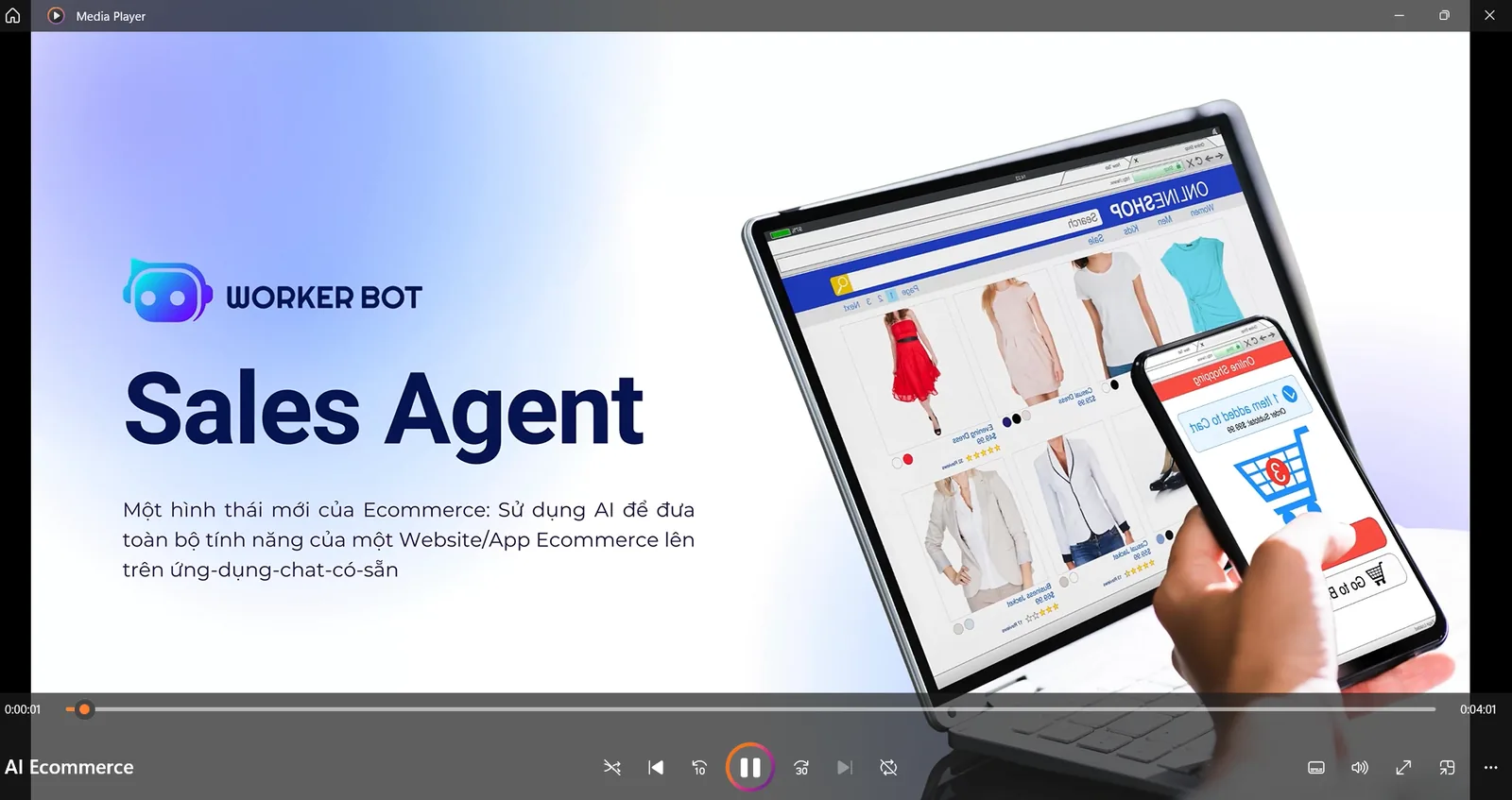 Agent bán hàng trên nền thương mại điện tử